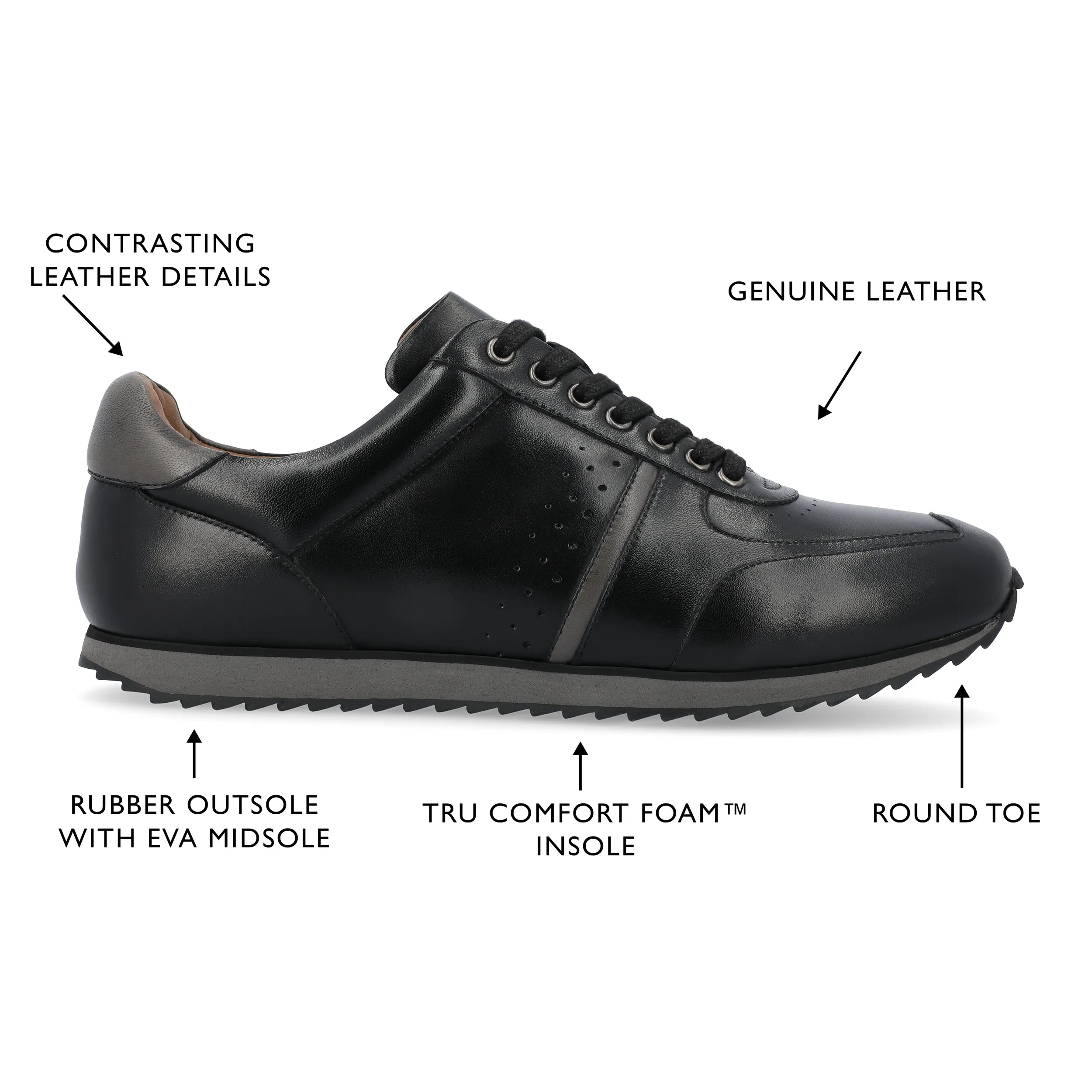 Thomas & Vine Fenway Wide Width Low Top Sneaker