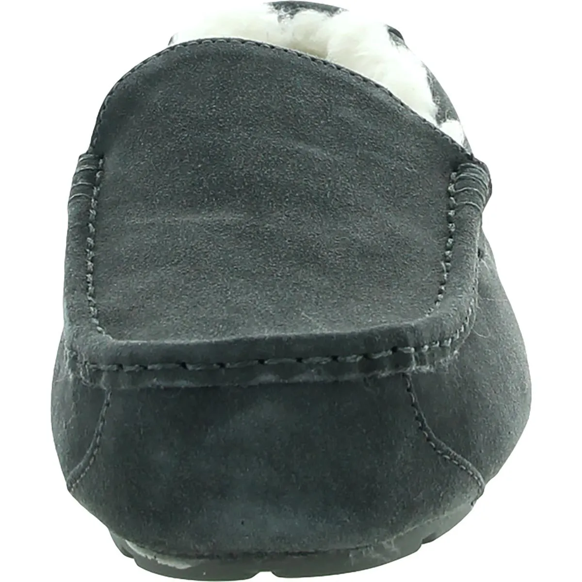 Tipton  Mens Suede Faux Fur Moccasin Slippers