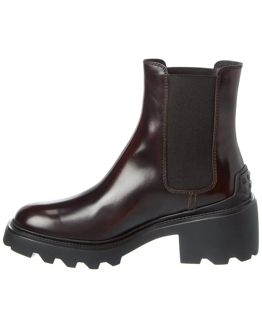 TOD’s Logo Leather Boot