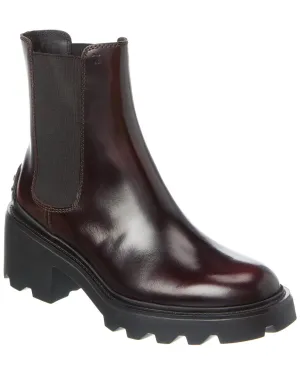 TOD’s Logo Leather Boot