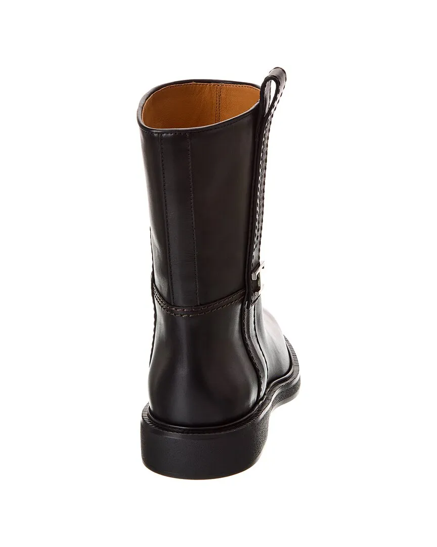 TOD��s T Logo Leather Boot