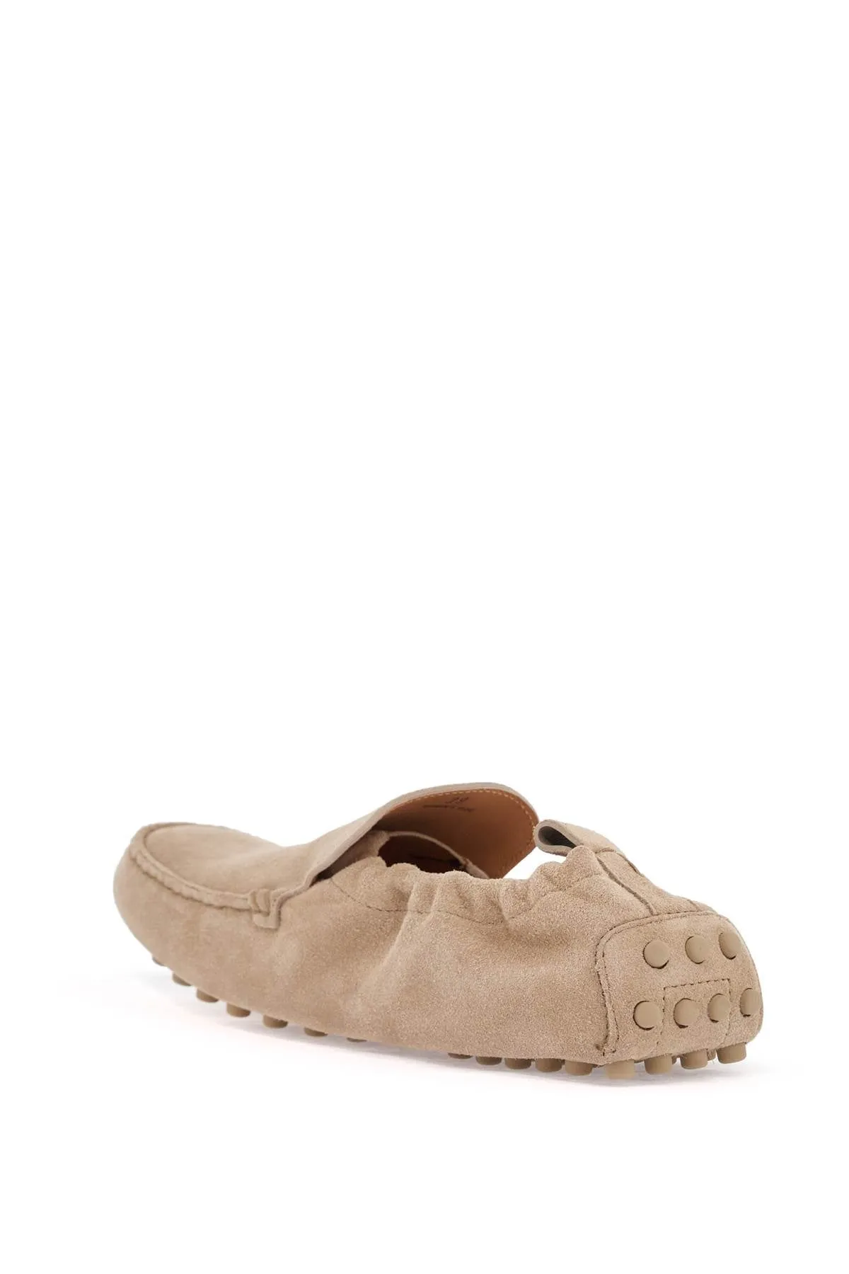 Tod's Women's Gathe Leather Slippers In Cord Color