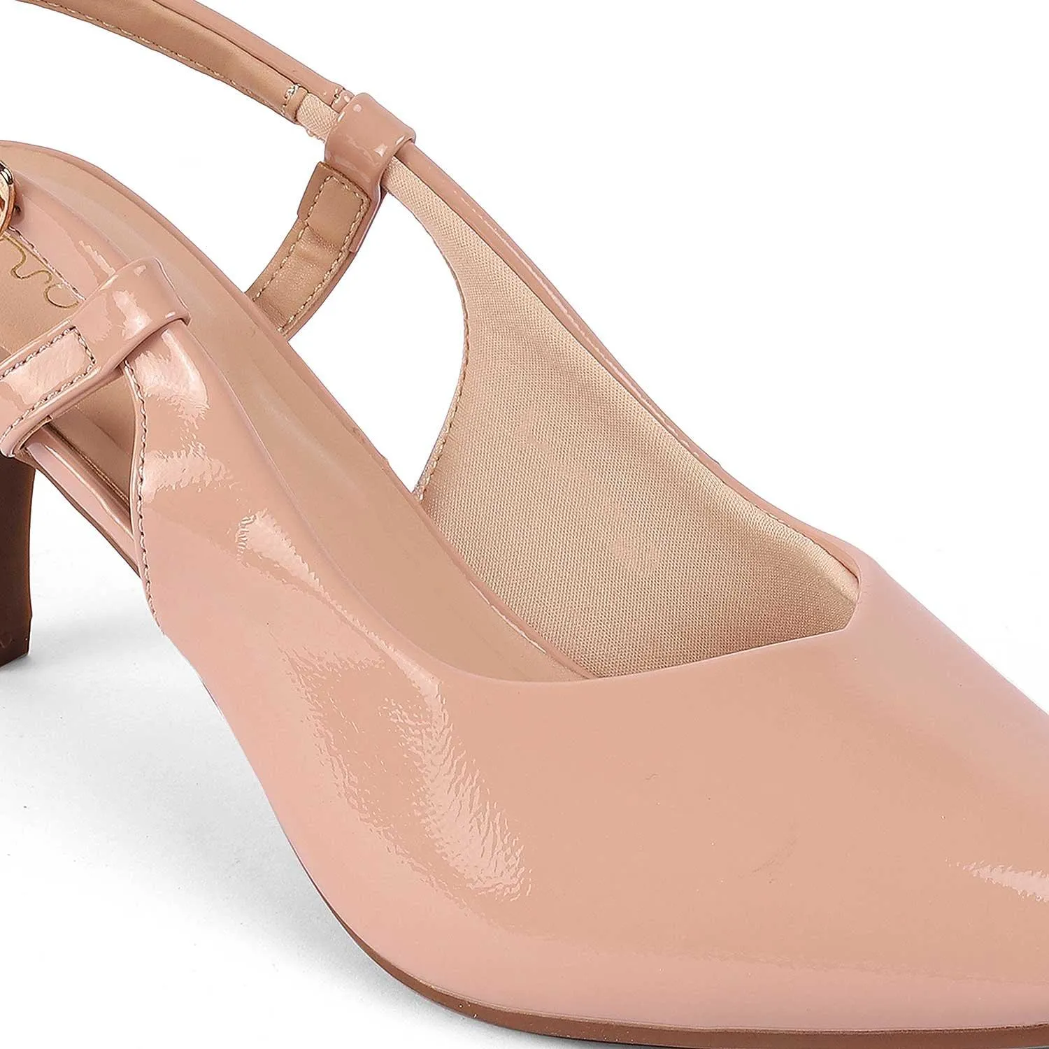 Tresmode Saka Nude Women's Dress Slingback Pumps