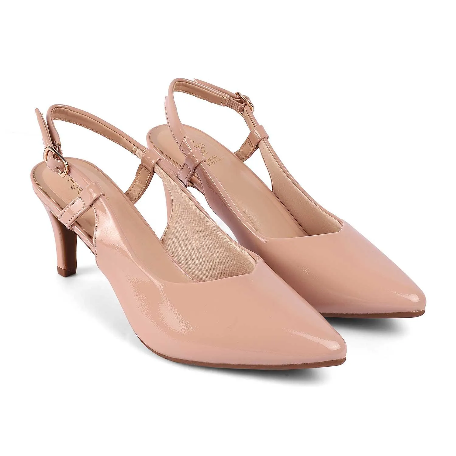 Tresmode Saka Nude Women's Dress Slingback Pumps