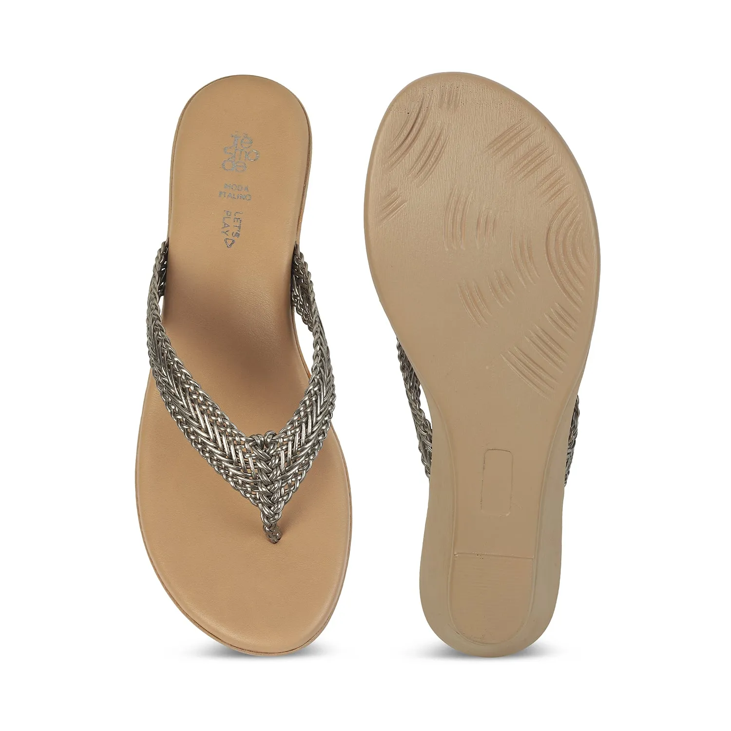 Tresmode Soeve Pewter Women's Dress Sandals