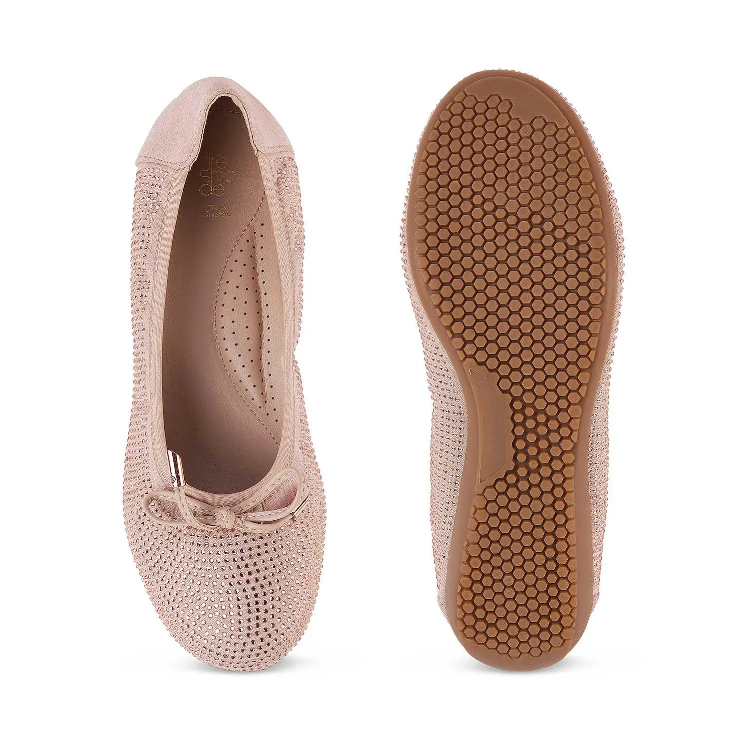 Tresmode Todiam Pink Women's Dress Ballerinas