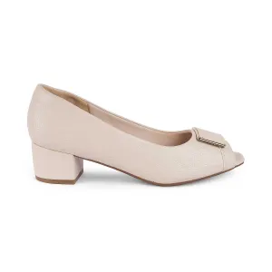 Tresmode Treroy Beige Women's Peep-toe Heels
