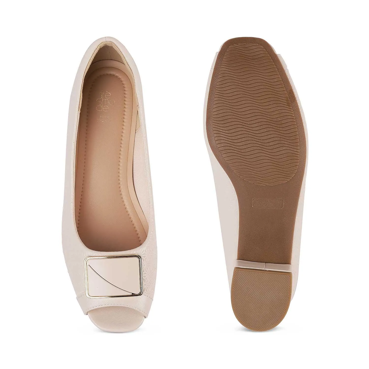 Tresmode Treroy Beige Women's Peep-toe Heels