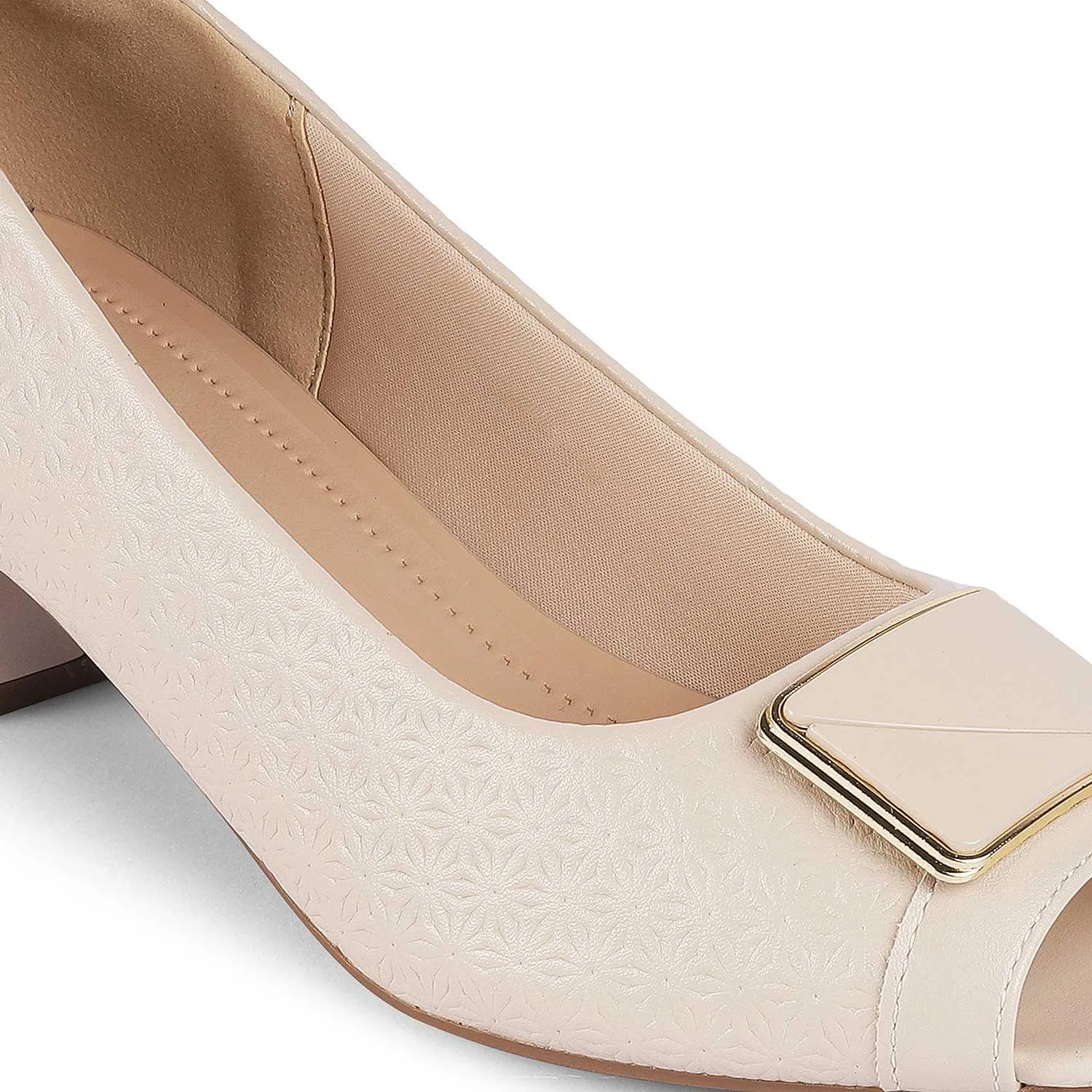 Tresmode Treroy Beige Women's Peep-toe Heels