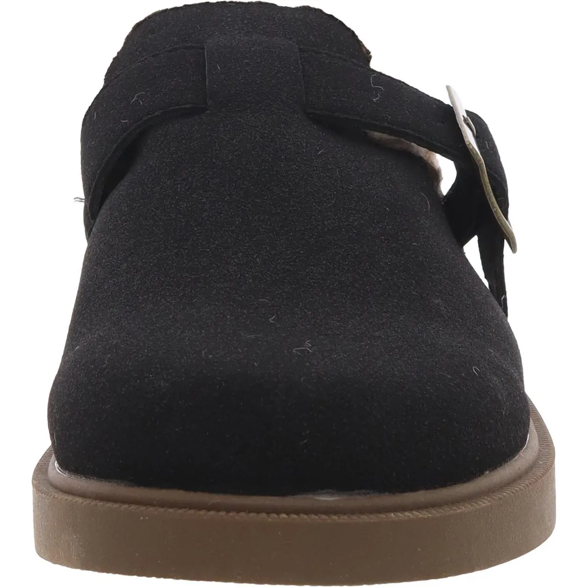VALLERY Womens Faux Fur Manmade Slide Slippers