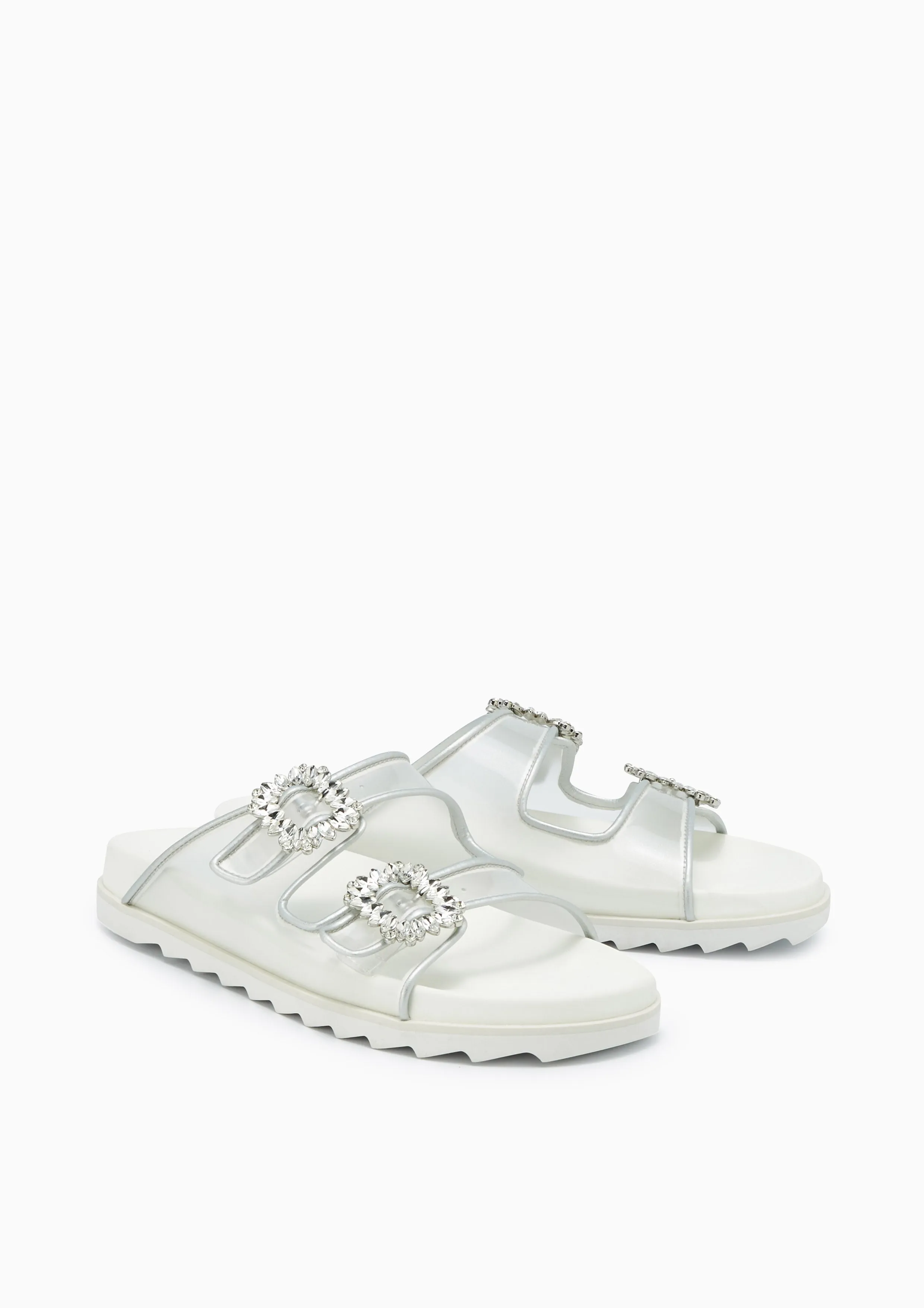 Veeni Flat Sandals Silver