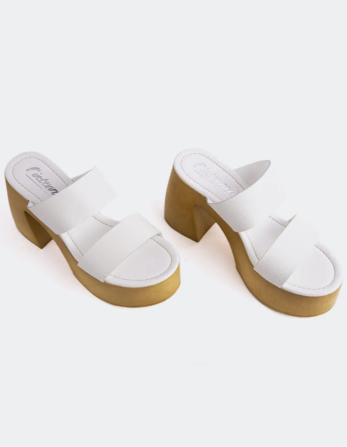 Vyronas White Leather