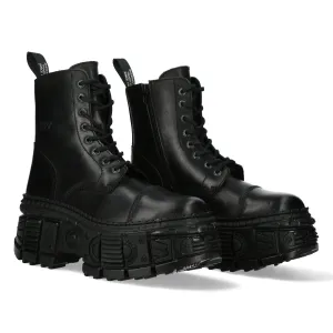 WALL083C-S5 Boots Metallic Leather Platform