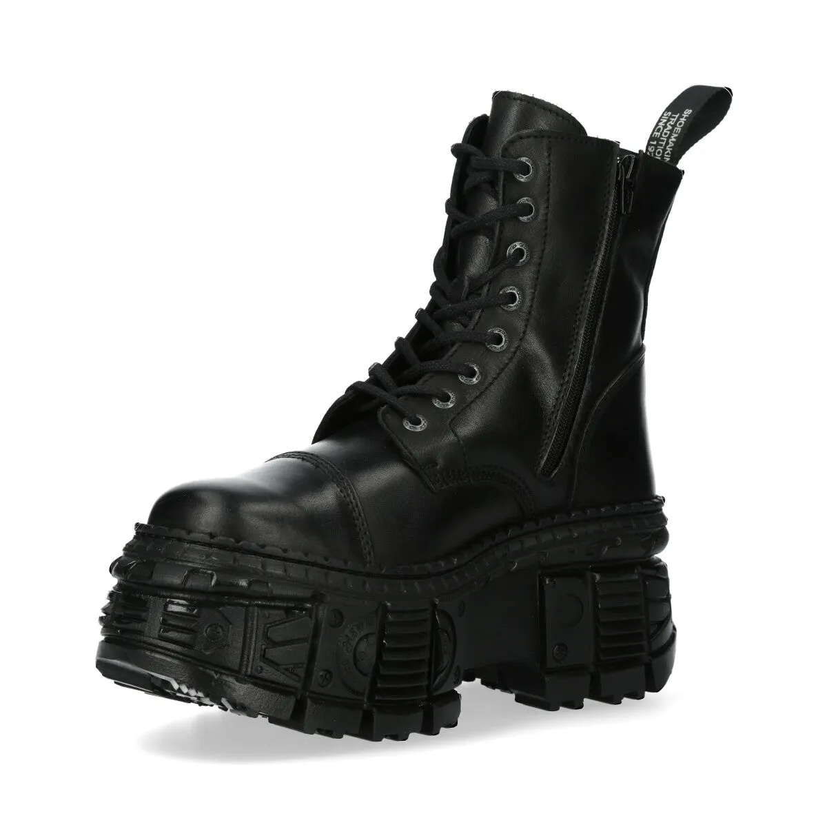 WALL083C-S5 Boots Metallic Leather Platform