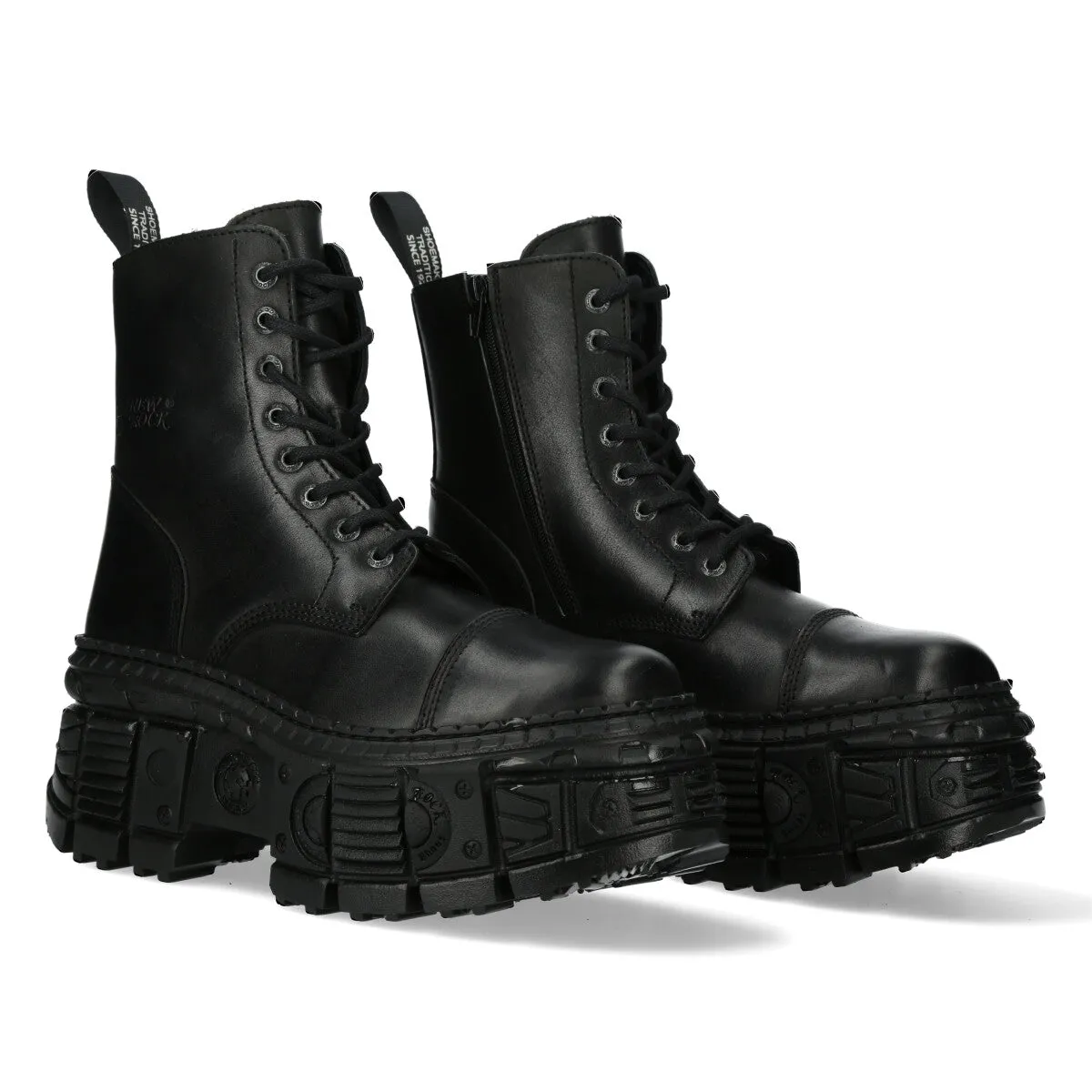 WALL083C-S5 Boots Metallic Leather Platform