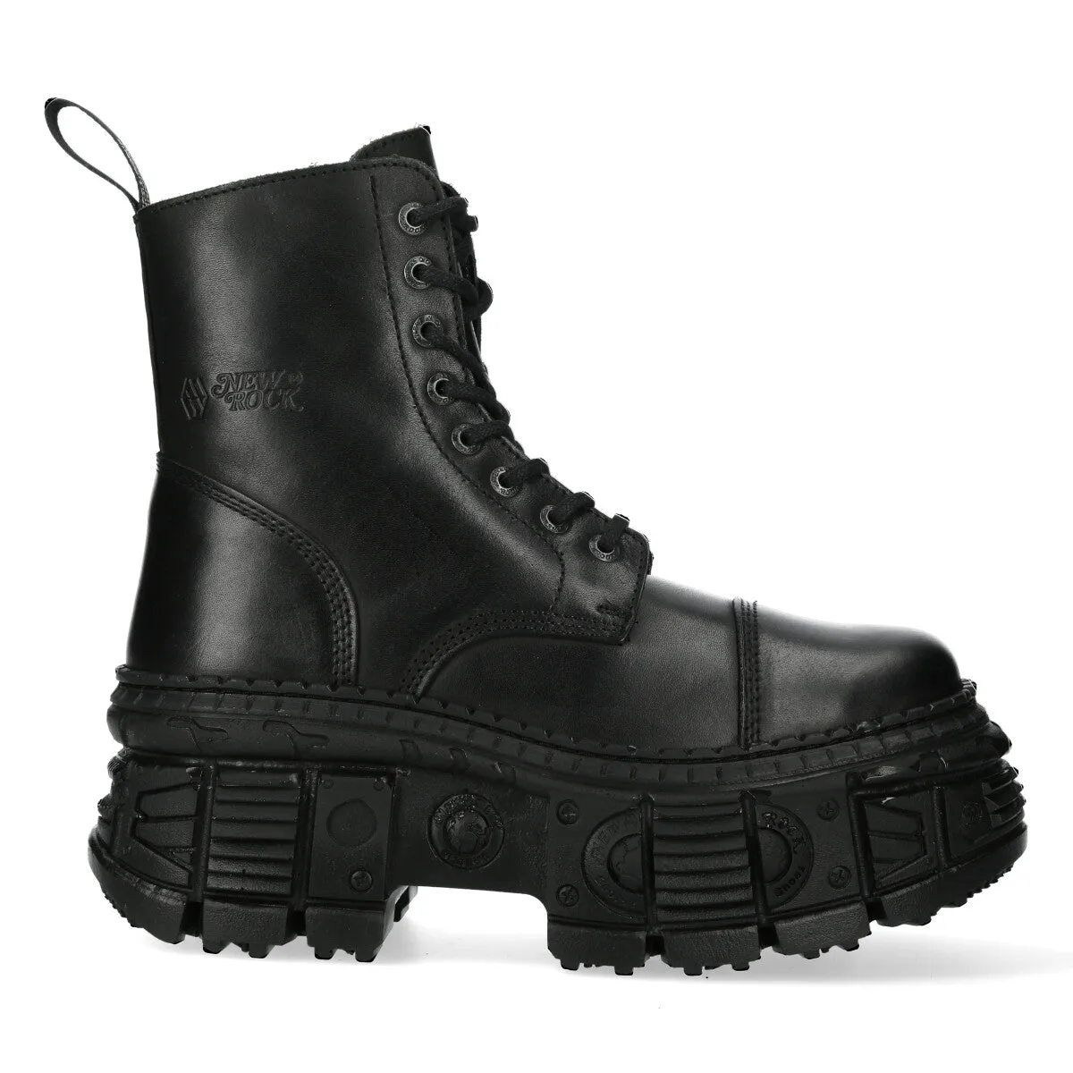 WALL083C-S5 Boots Metallic Leather Platform
