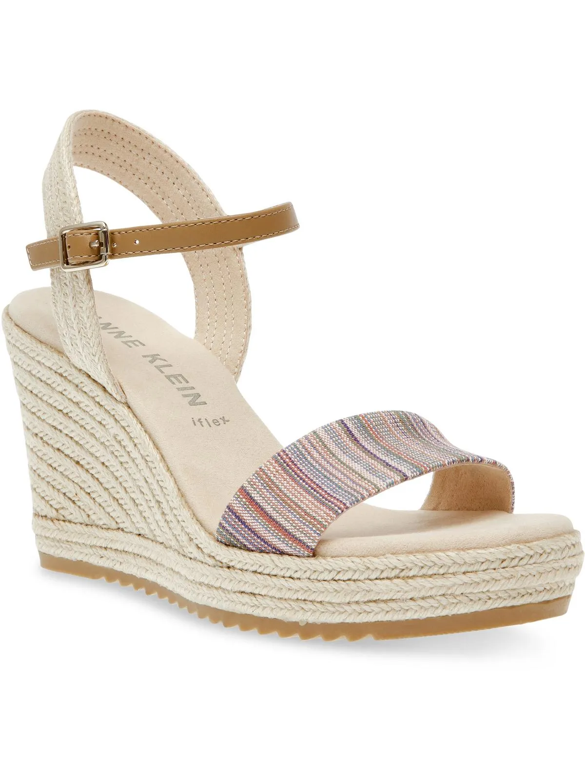 Wella Womens Rhinestone Ankle Strap Platform Sandals