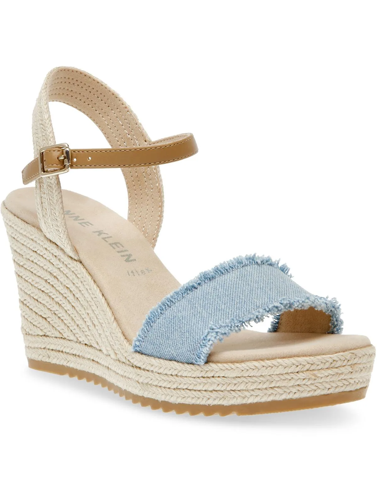 Wella Womens Rhinestone Ankle Strap Platform Sandals
