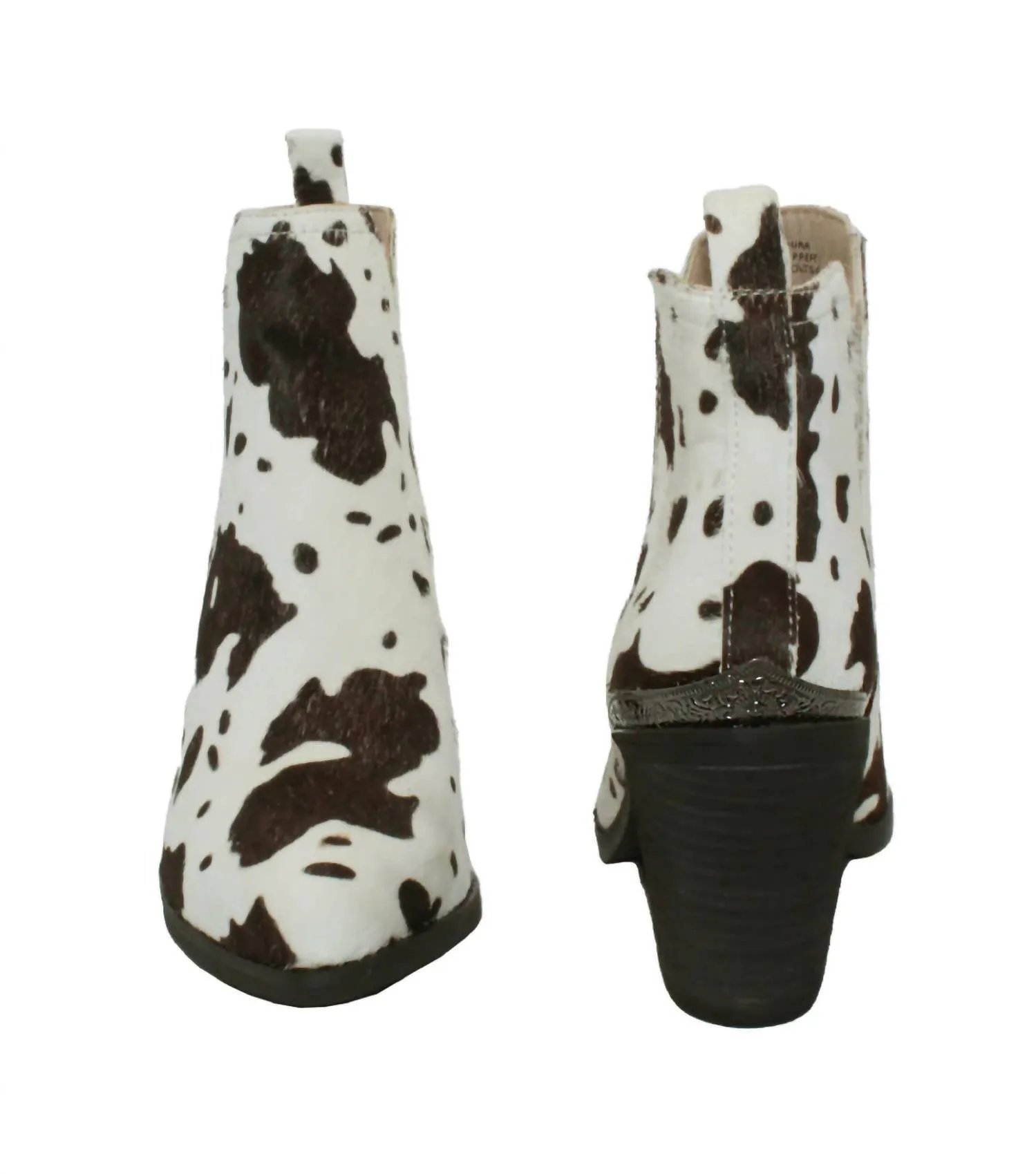 Women Mumba Boot In Black/white Cow