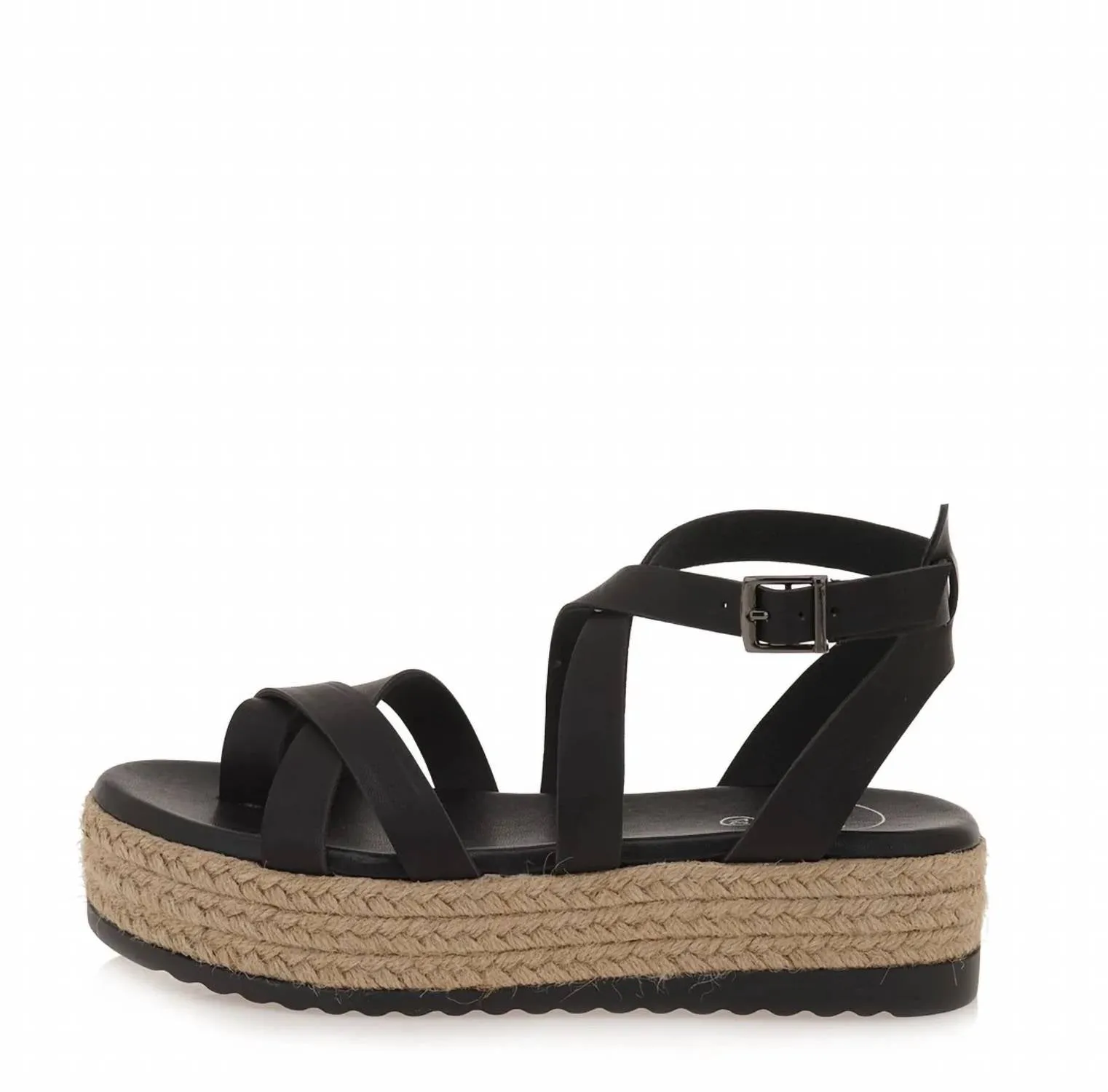 Women's Ankle Wrap Sandals In Black