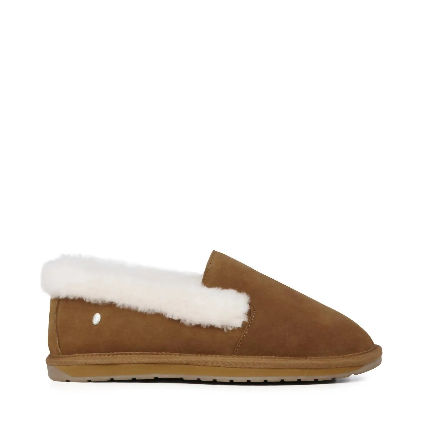 Women's Blanche Cuff High Vamp Slipper In Chestnut
