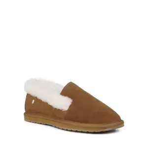 Women's Blanche Cuff High Vamp Slipper In Chestnut