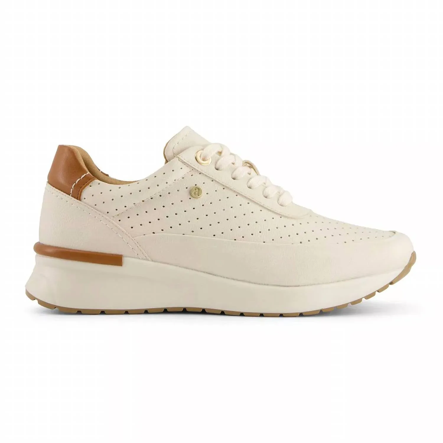 Women's Casual Sneakers In Light Beige