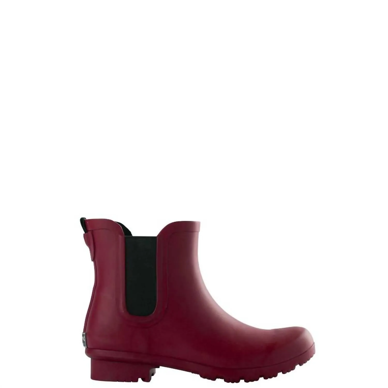 Women's Chelsea Rain Boots In Matte Maroon