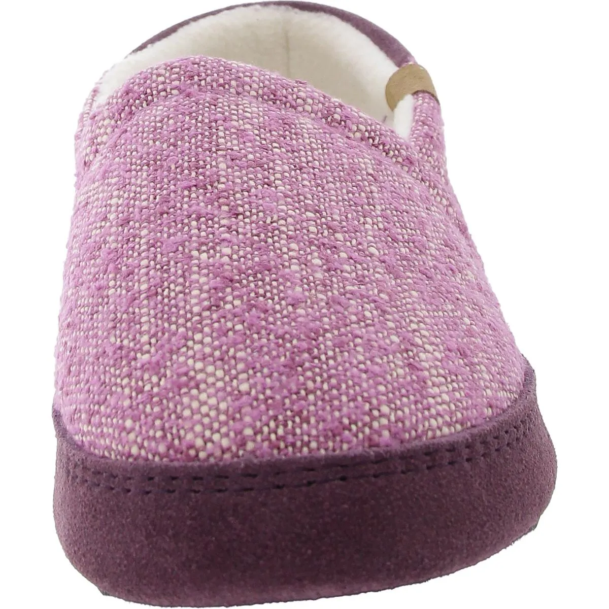 Womens Cushioned Footbed Knit Moccasin Slippers