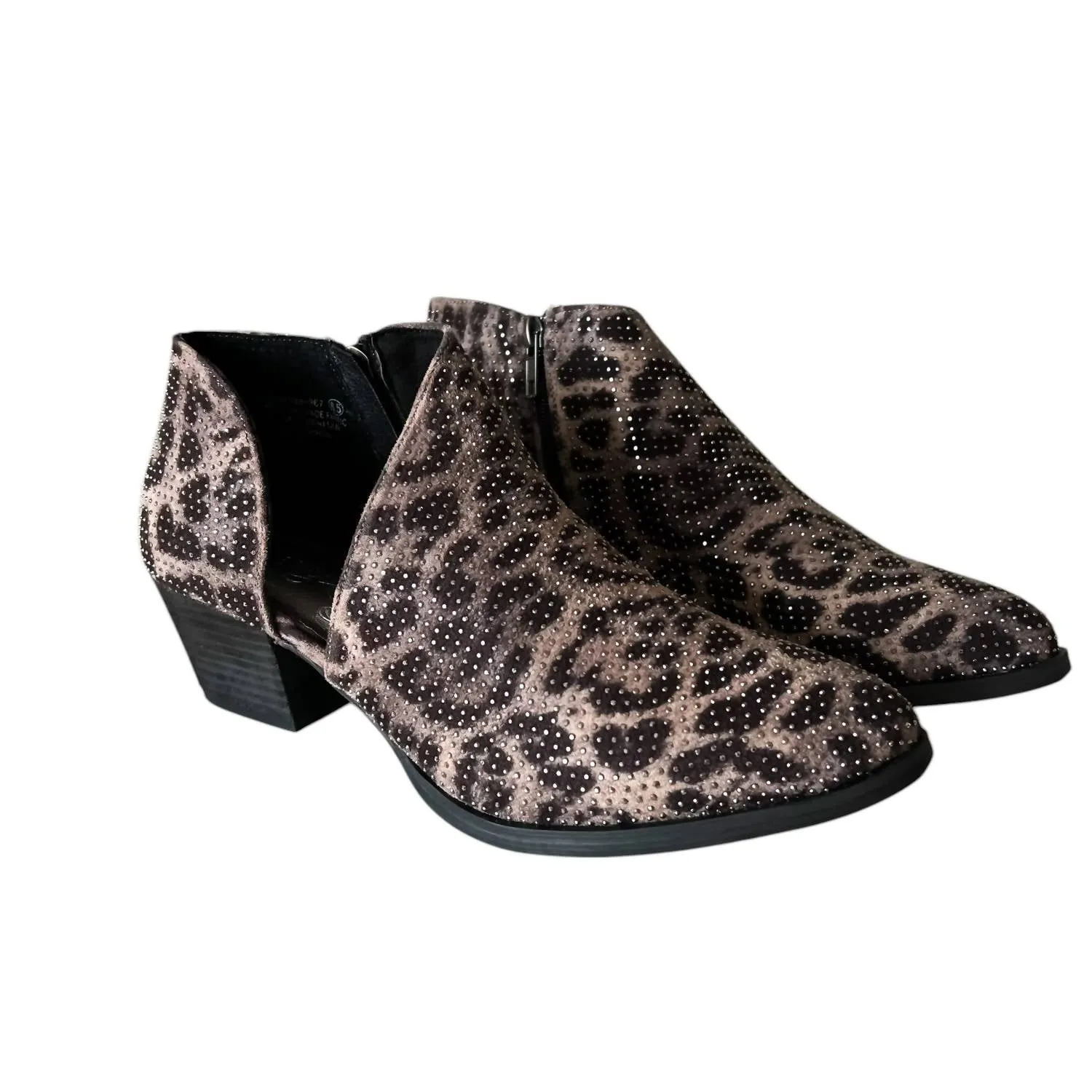 Women's Diva Bootie In Grey Leopard