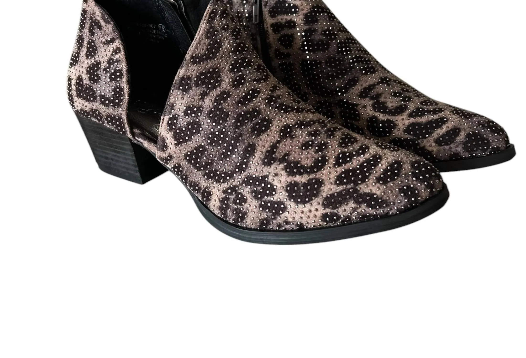 Women's Diva Bootie In Grey Leopard