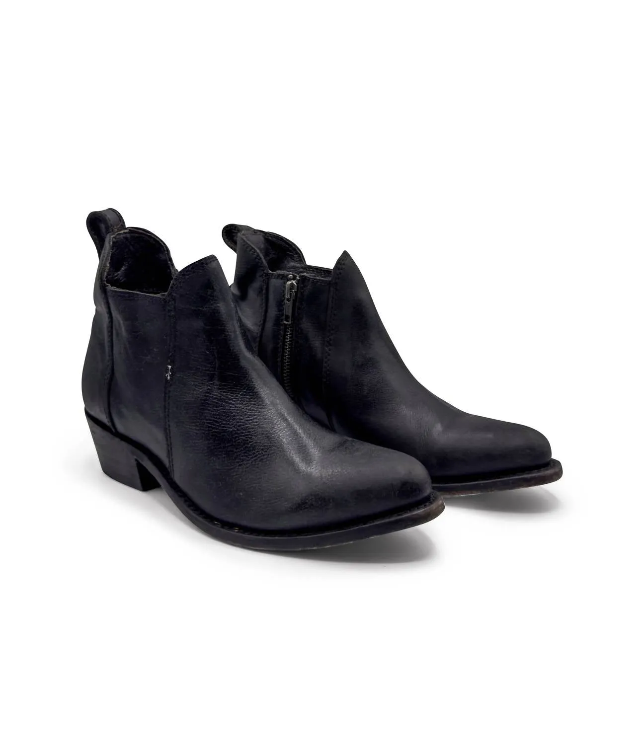 Women's Elsa Zipper Ankle Boots In Black