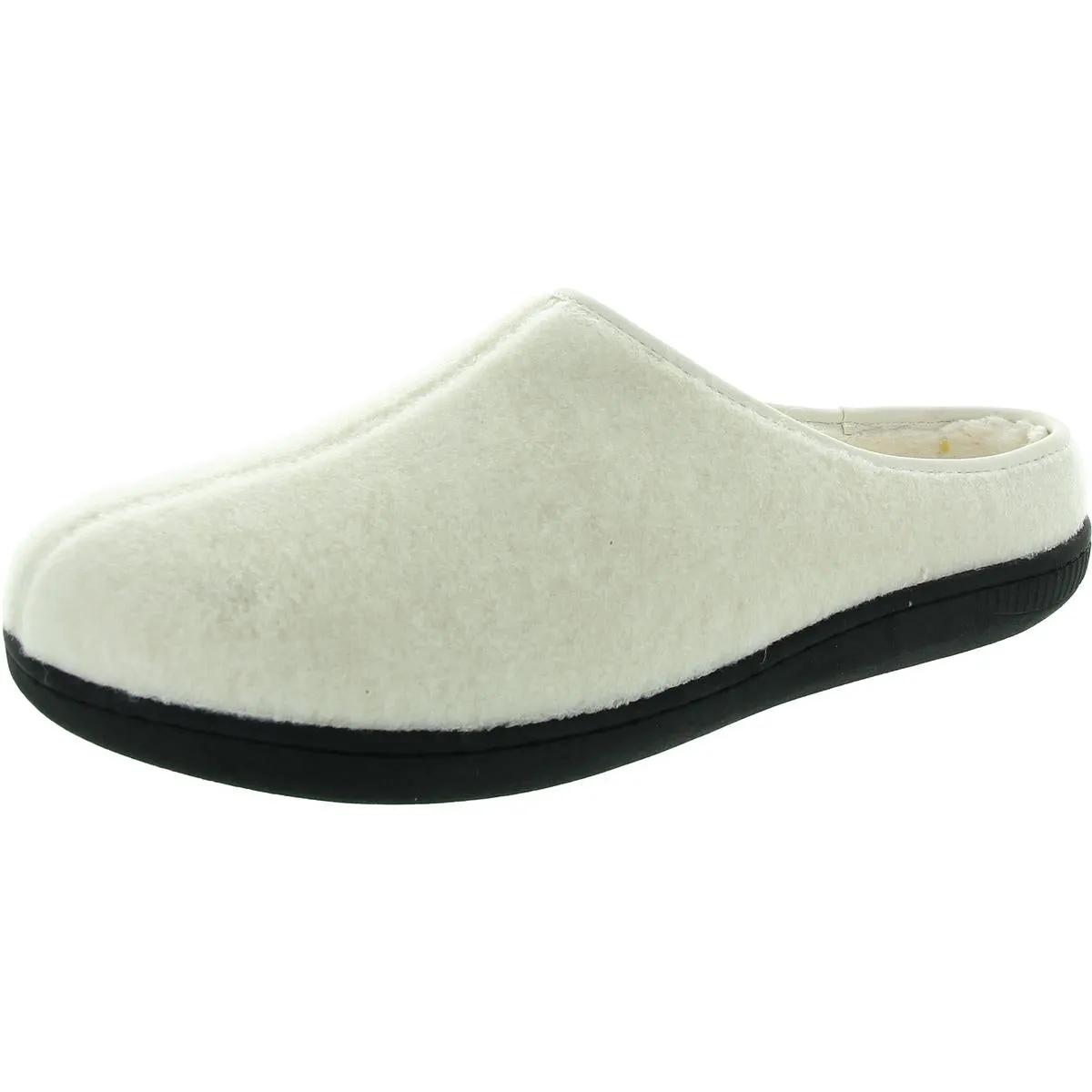 Womens Fleece Lined Man Made Slide Slippers