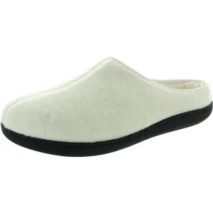Womens Fleece Lined Man Made Slide Slippers