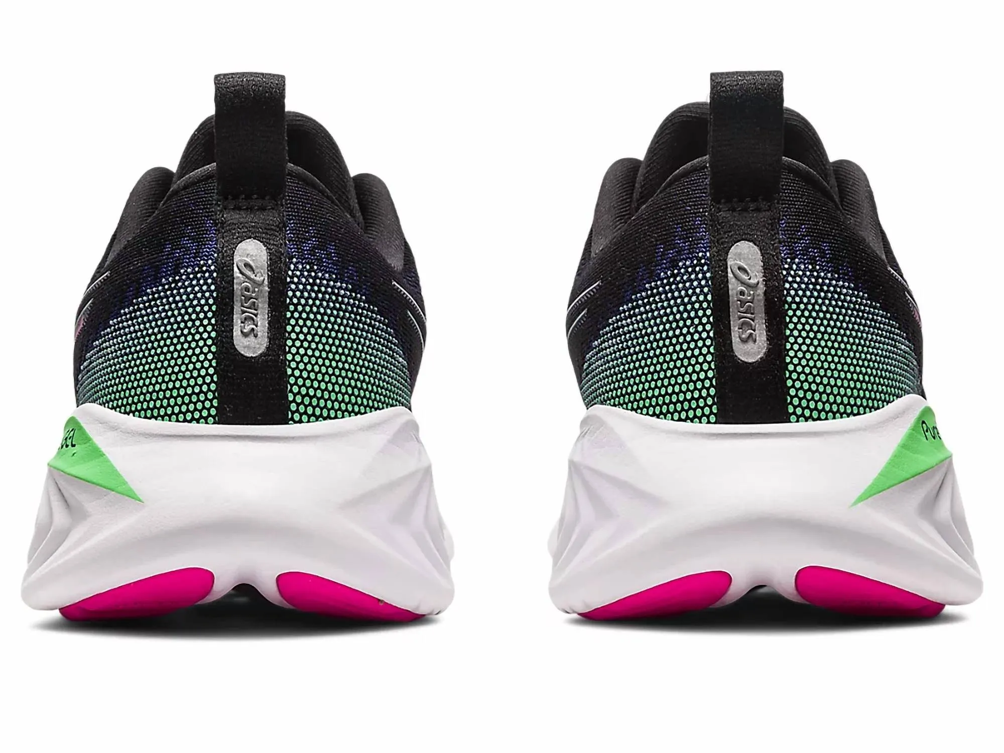 Womens Gel Cumulus 25 Running Shoes In Black/pink Rave