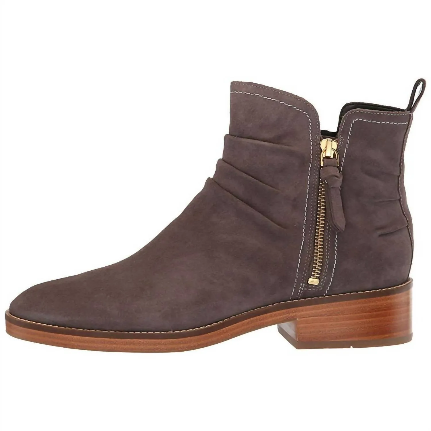 Women's Harrington Grand Slouch Bootie In Storm Cloud Suede