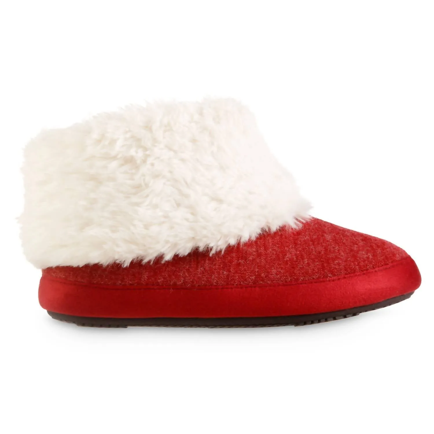 Women's Heather Knit Marisol Boot Eco Comfort Slipper In Chili