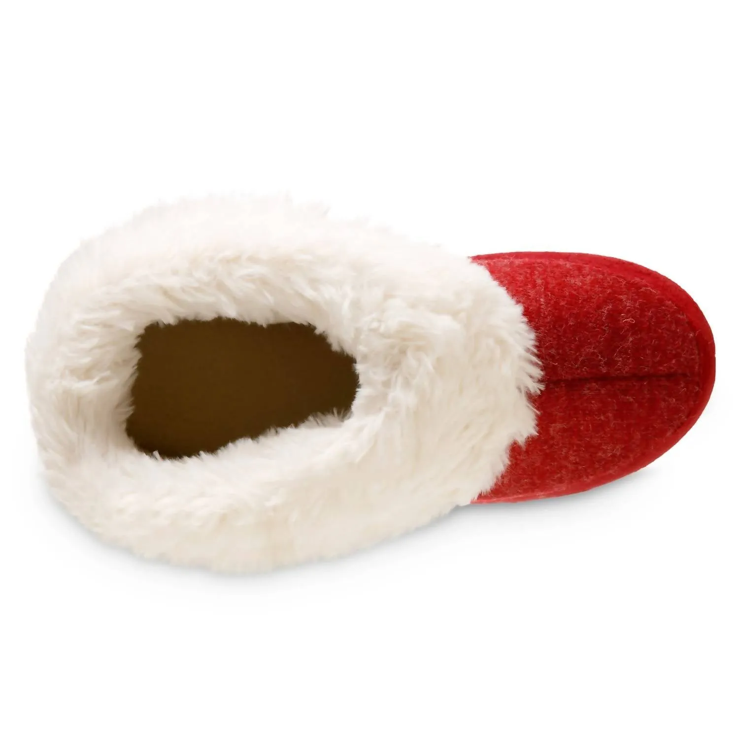 Women's Heather Knit Marisol Boot Eco Comfort Slipper In Chili