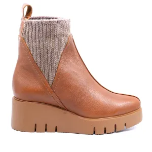 Women's Indios Knit Boots In Cuero Brown