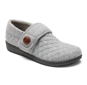 Women's Jackie Flannel Slipper - Medium Width In Grey