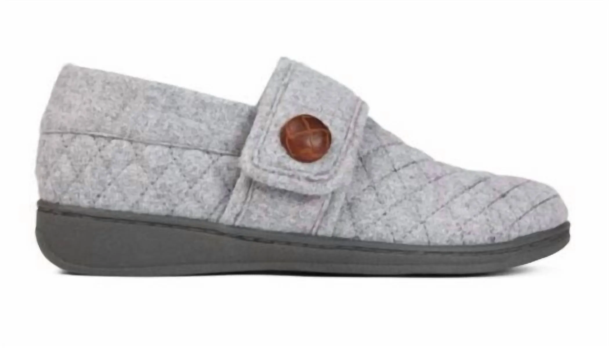 Women's Jackie Terry Cloth Slipper In Light Grey