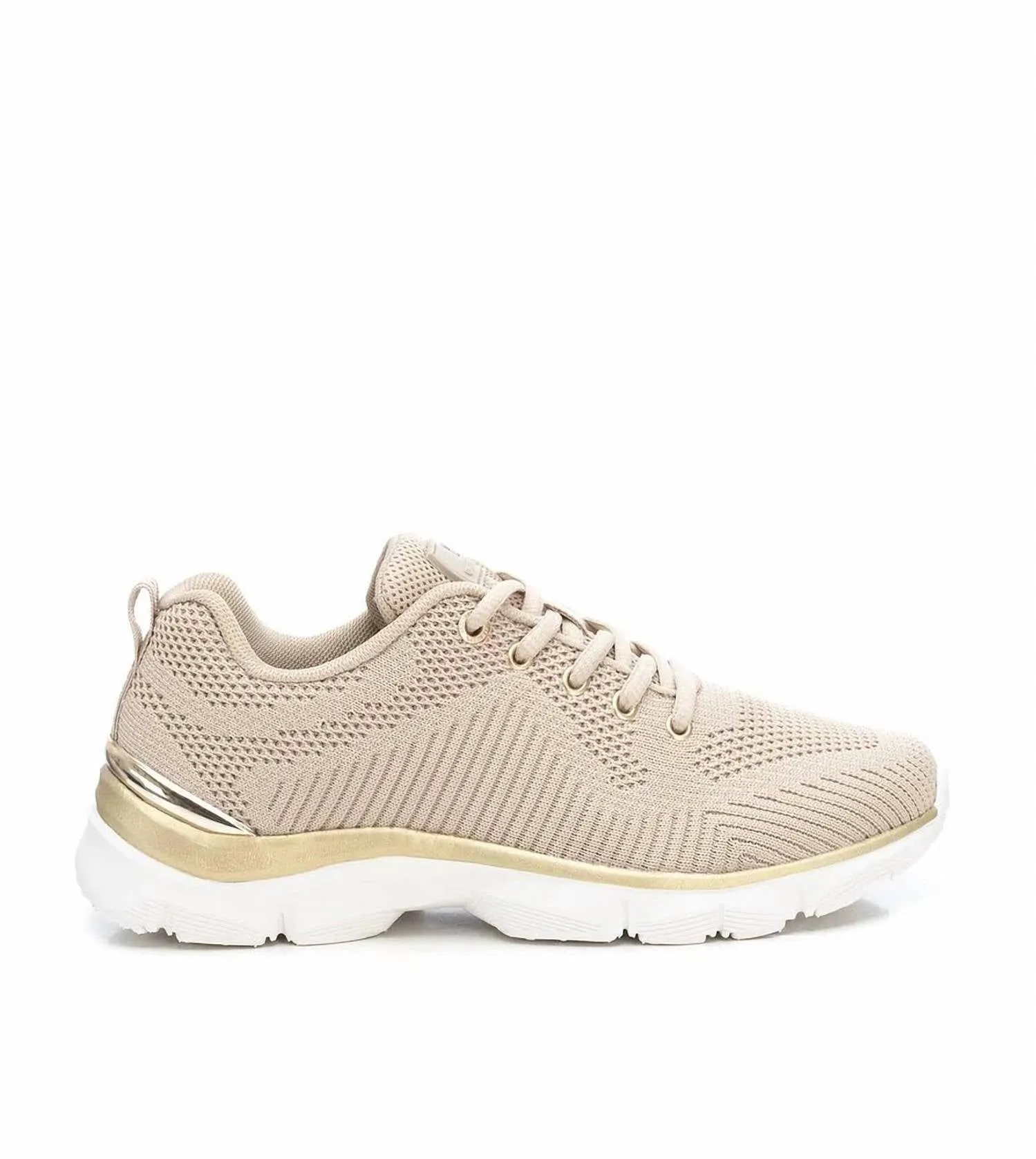 Women's Lace-Up Sneakers In Beige