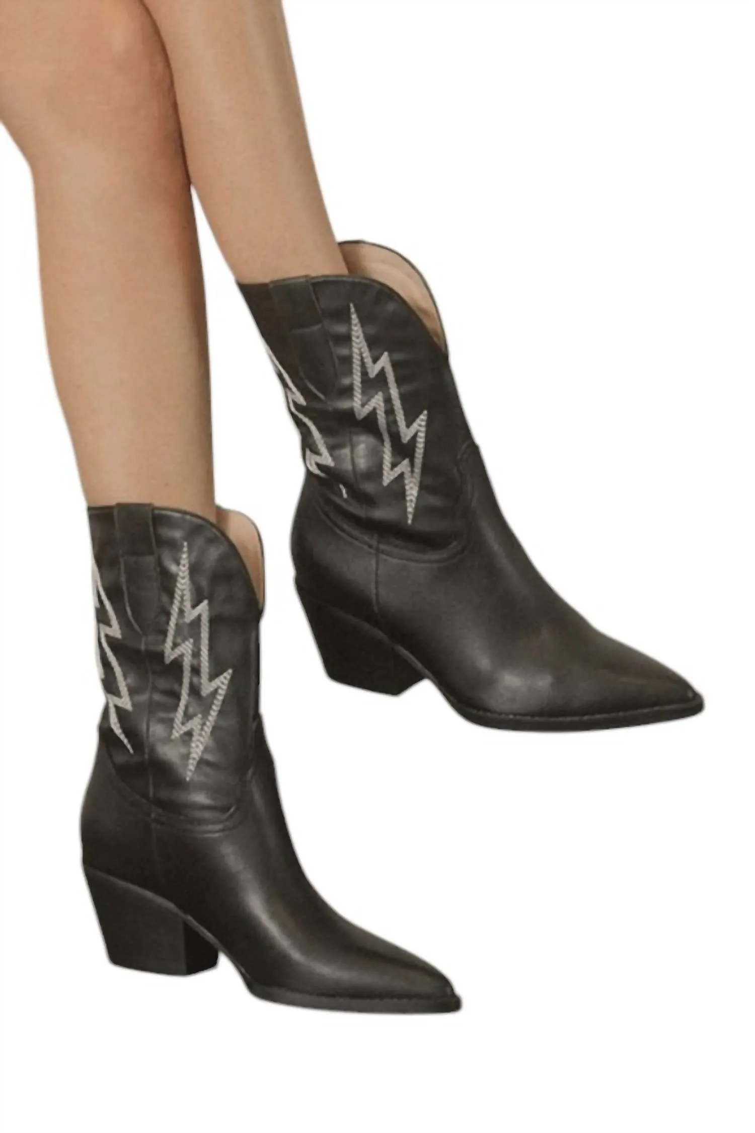 Women's Lightning Strikes Boot In Black