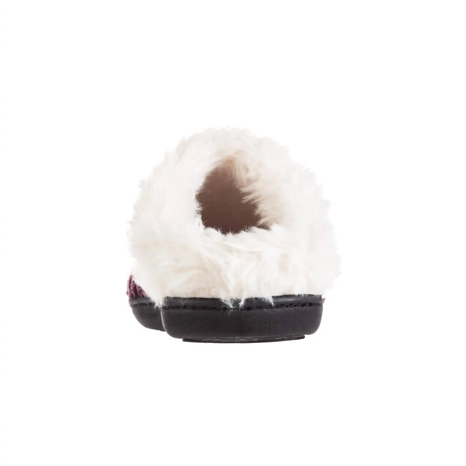 Women's Recycled Popcorn Chenille Erin Hoodback Slipper In Blackberry