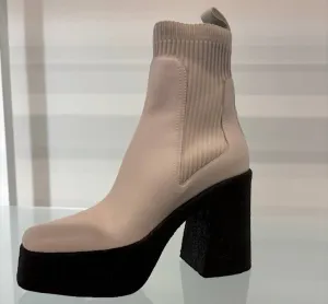 Women's Skyla Platform Ankle Boot In Cream