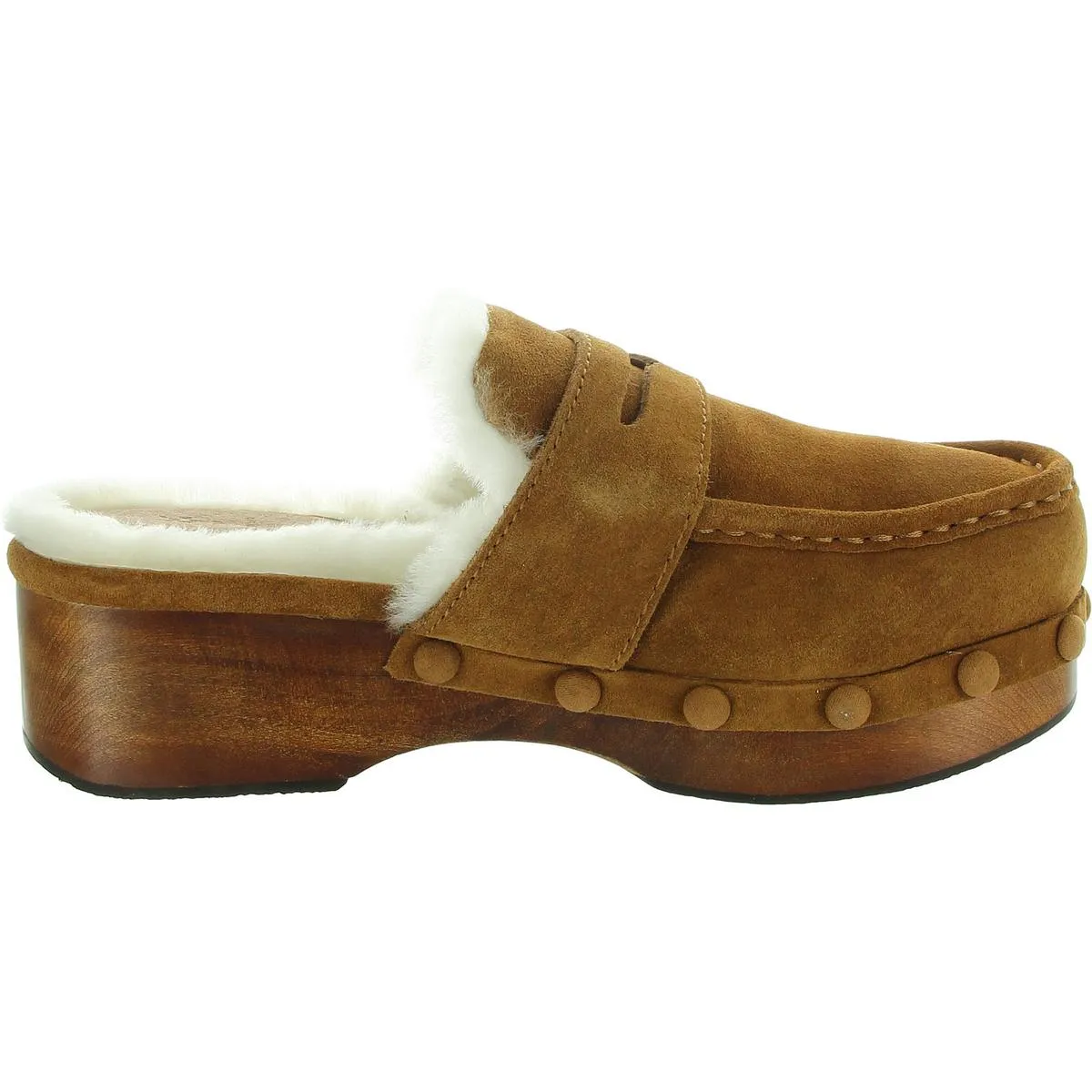 Womens Suede Loafer Slippers