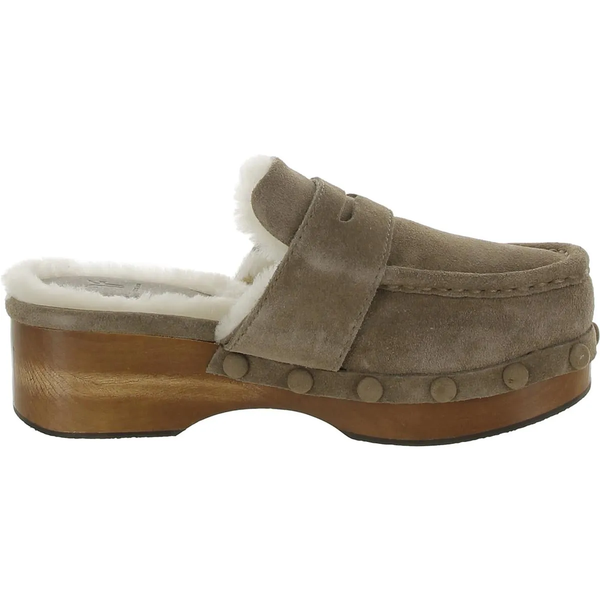 Womens Suede Loafer Slippers