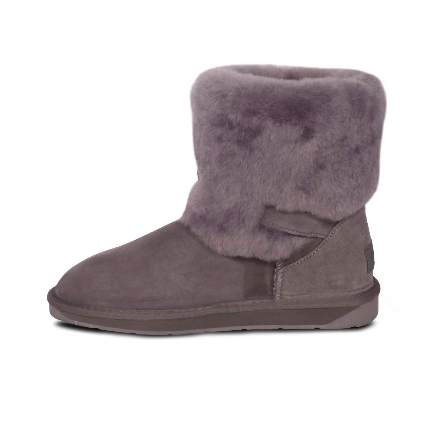 Women's Two Buckle Boots In Gray
