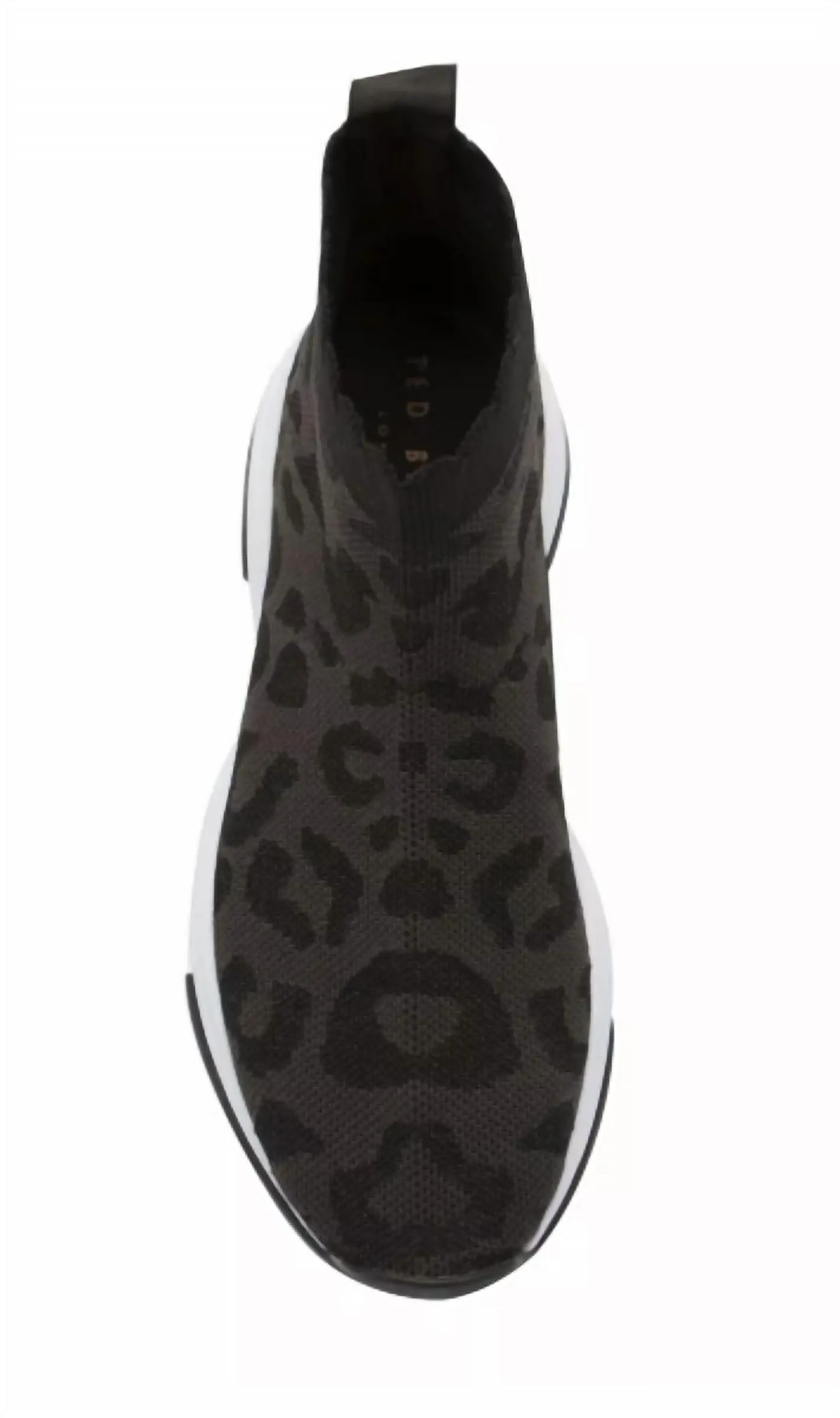 Women's Waverli Knitted Sock Boots In Leopard Black