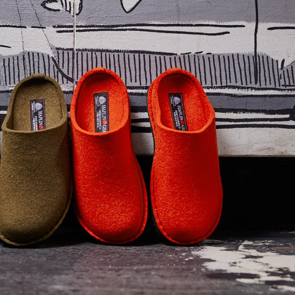 Wool Felt Slippers - Flair Soft - Orange AW24 (Adults 36-42)